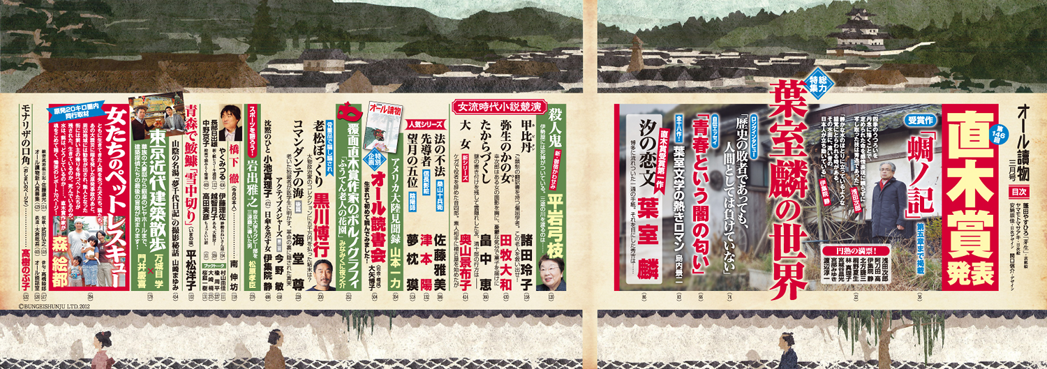 オール讀物 3月号 目次